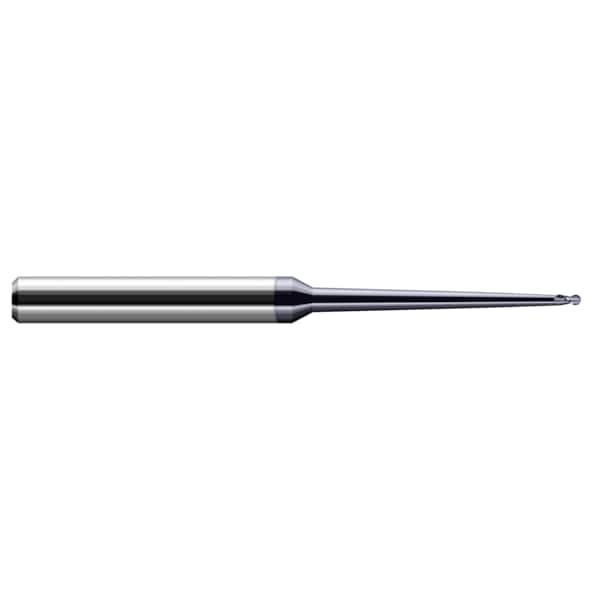 Miniature End Mill - 2 Flute - Ball, 0.0470" (3/64), Shank Dia.: 1/8"